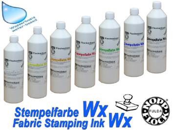 Farba do stemplowania tkanin WX - 1000 ml biała