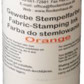 Farba do stemplowania tkanin 250 ml - pomarańczowa